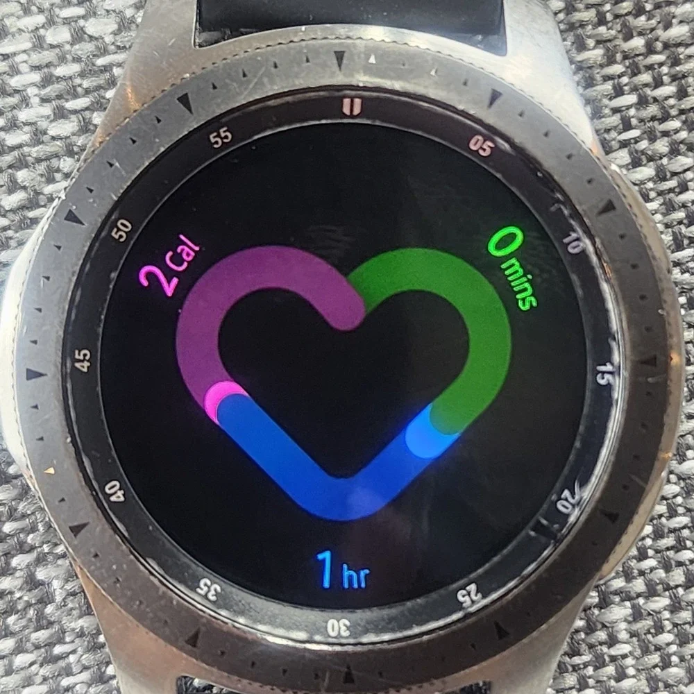 Samsung Mens Galaxy Watch 46mm Silver Smartwatch SM-R800 Bluetooth